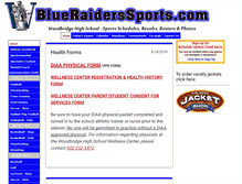 Tablet Screenshot of blueraiders-sports.com